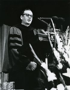 Douglas M. Knight inauguration, December 1963 (Duke University Archives)