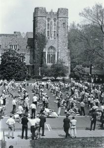 The Silent Vigil, April 10, 1968 (Duke University Archives)
