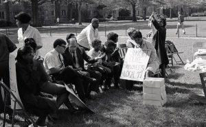 The Silent Vigil, April 1968 (Duke University Archives)